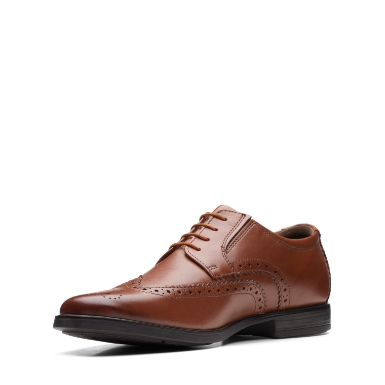 Howard Wing Dunkelbraunes Leder Clarks