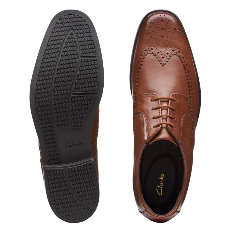 Howard Wing Dunkelbraunes Leder Clarks