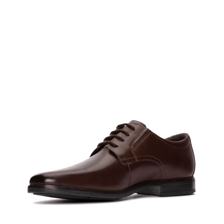 Howard Walk Clarks Dunkelbraunes Lea