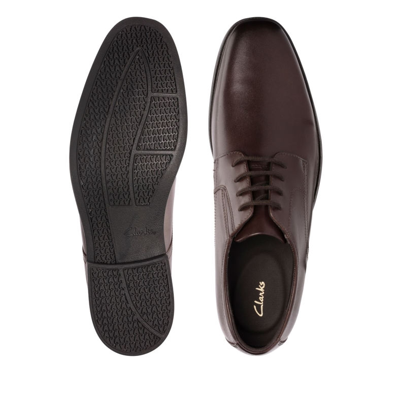 Howard Walk Clarks Dunkelbraunes Lea
