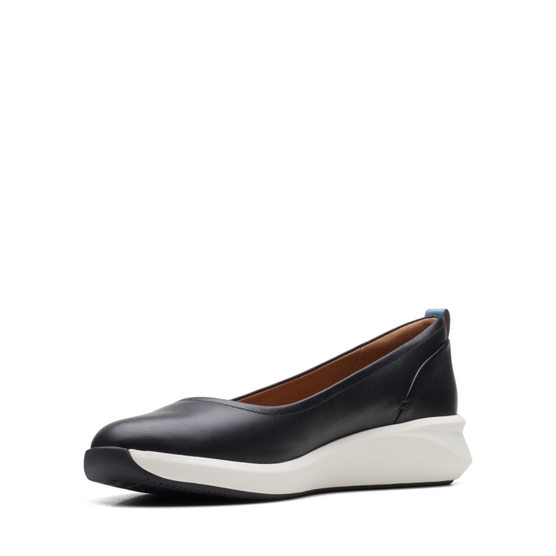 Clarks Un Rio Vibe Schwarzes Leder