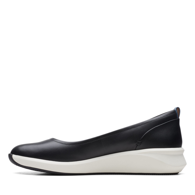 Clarks Un Rio Vibe Schwarzes Leder