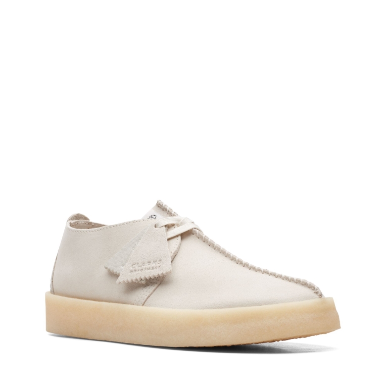Clarks Wanderbecher Aus Weißem Wildleder