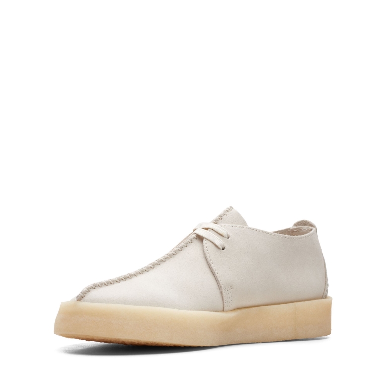 Clarks Wanderbecher Aus Weißem Wildleder