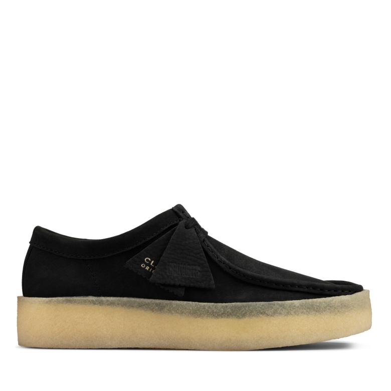 Wallabee Cup Clarks Schwarz Nubuk