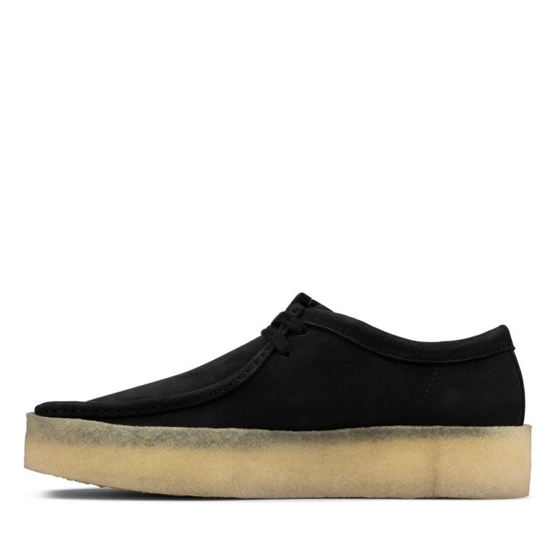 Wallabee Cup Clarks Schwarz Nubuk