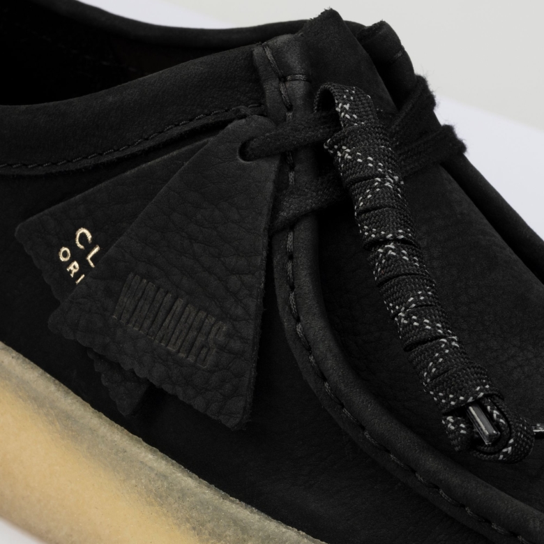 Wallabee Cup Clarks Schwarz Nubuk