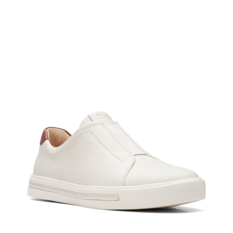 Weißes Leder Clarks Un Maui Easy