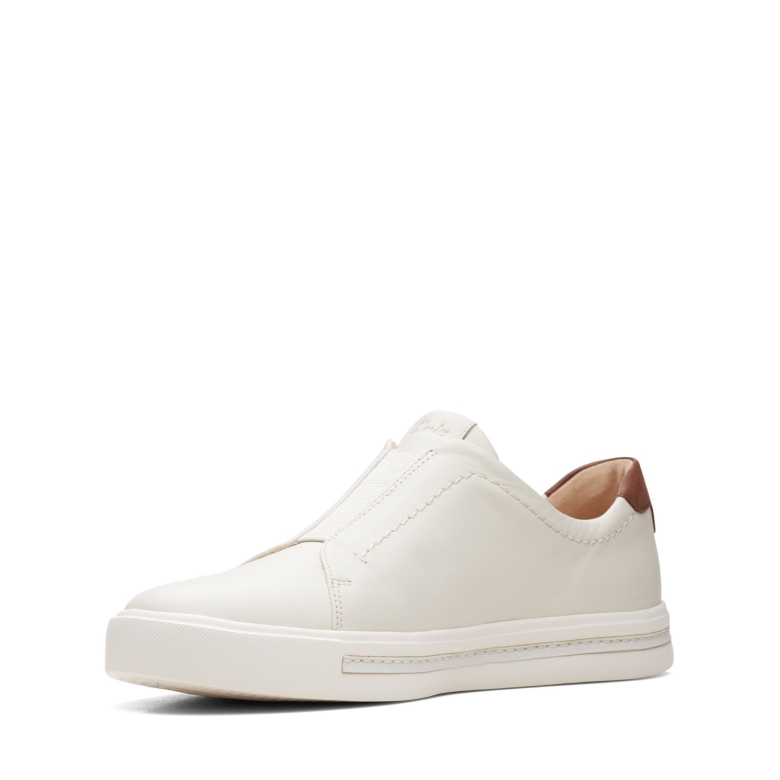 Weißes Leder Clarks Un Maui Easy