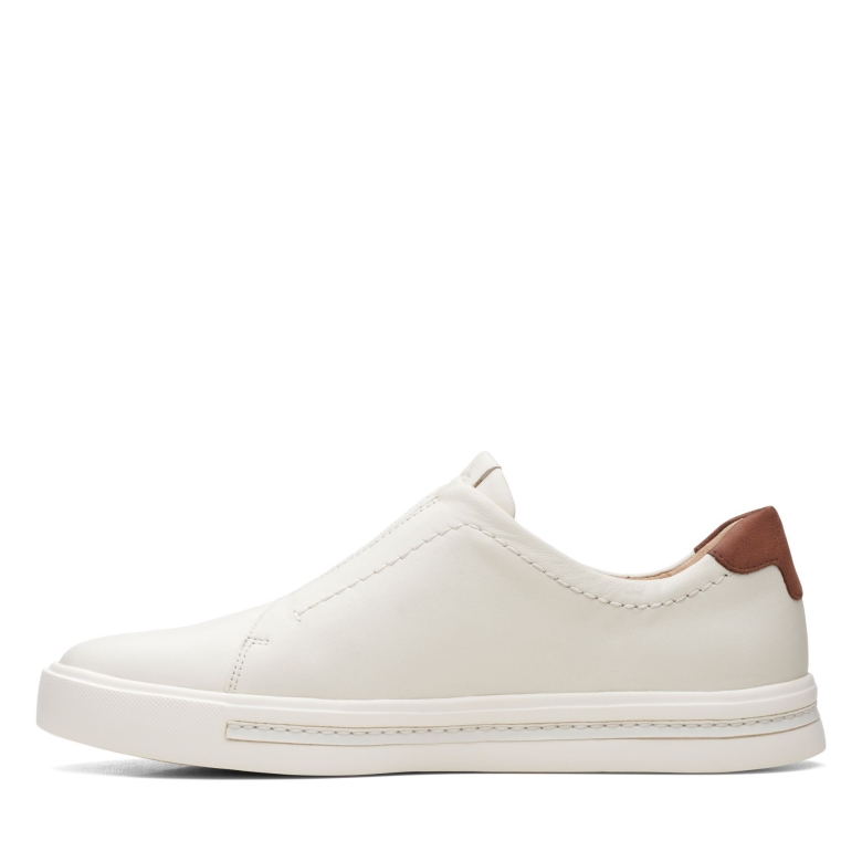 Weißes Leder Clarks Un Maui Easy