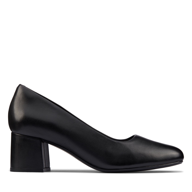 Schwarzes Leder Clarks Sheer 55 Gericht