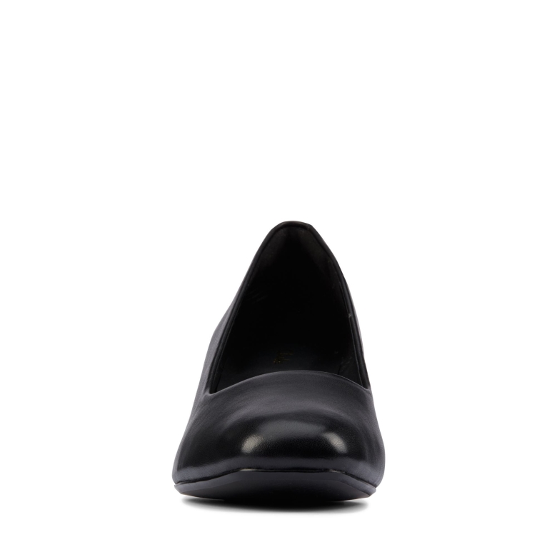 Schwarzes Leder Clarks Sheer 55 Gericht