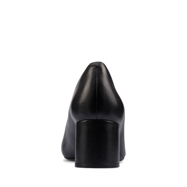 Schwarzes Leder Clarks Sheer 55 Gericht