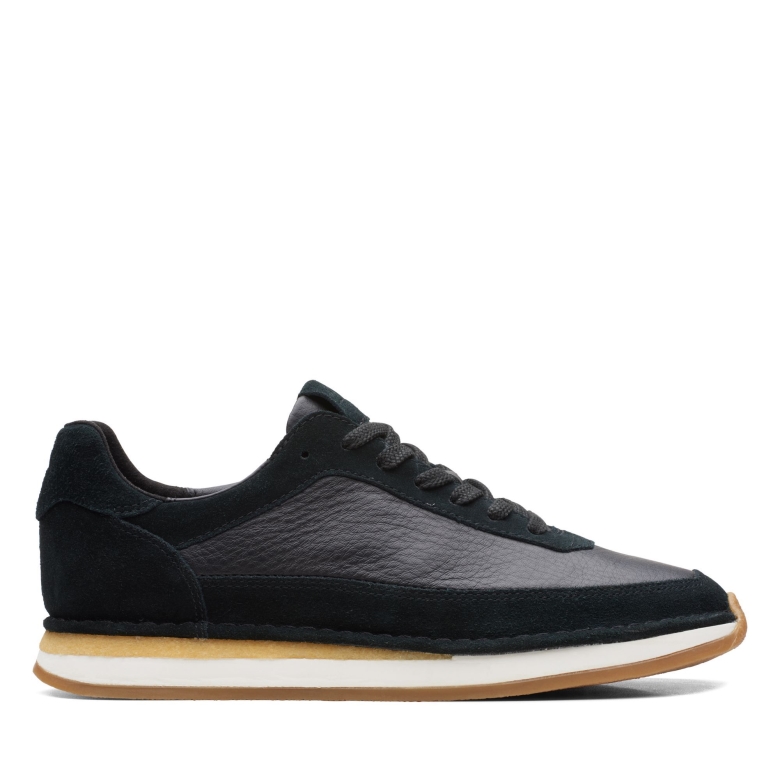Schwarze Kombi Clarks Craft Run Spitze