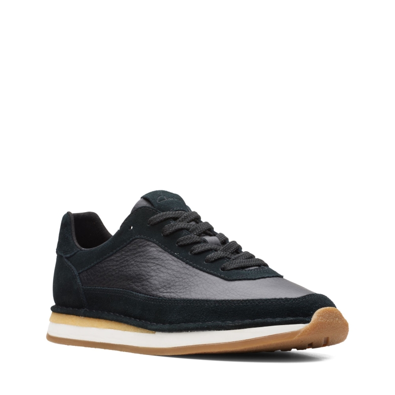 Schwarze Kombi Clarks Craft Run Spitze