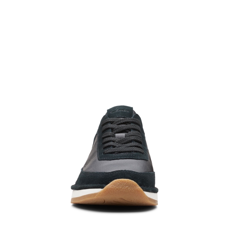 Schwarze Kombi Clarks Craft Run Spitze