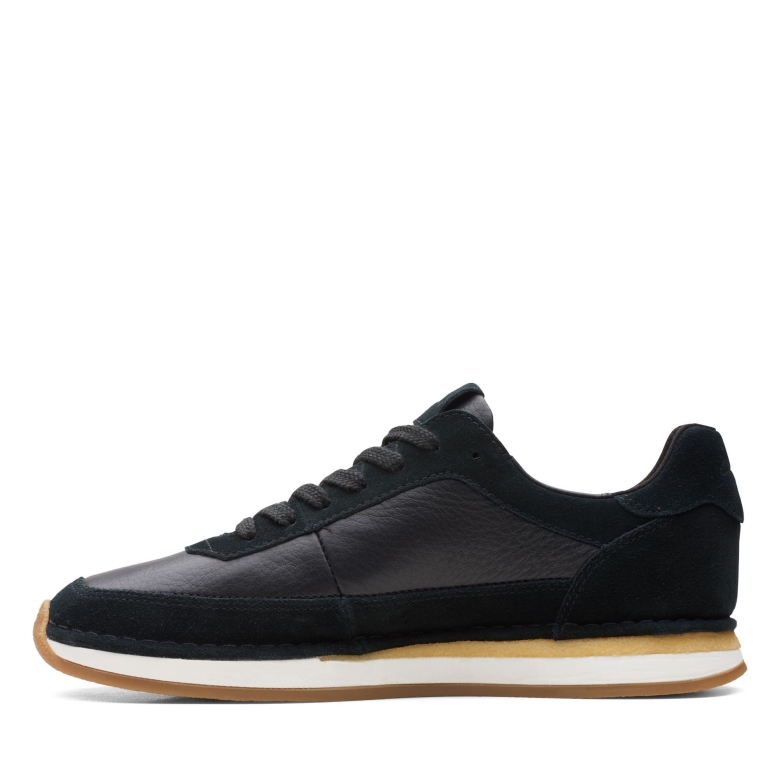 Schwarze Kombi Clarks Craft Run Spitze