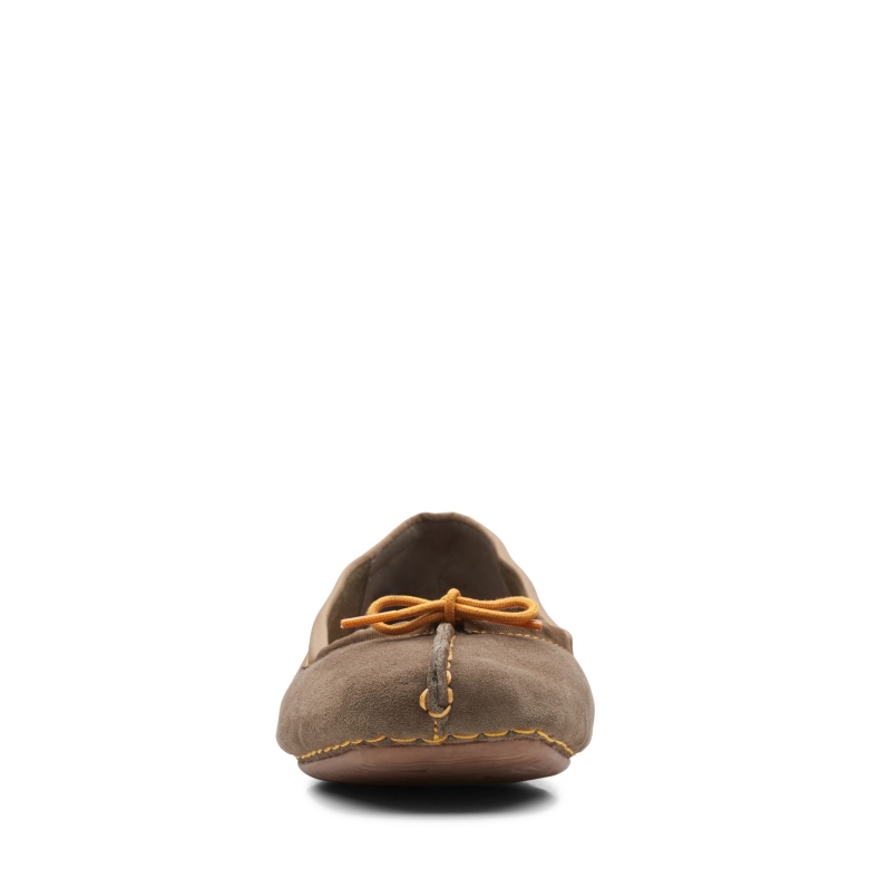 Dunkeloliv Wildleder Clarks Freckle Ice