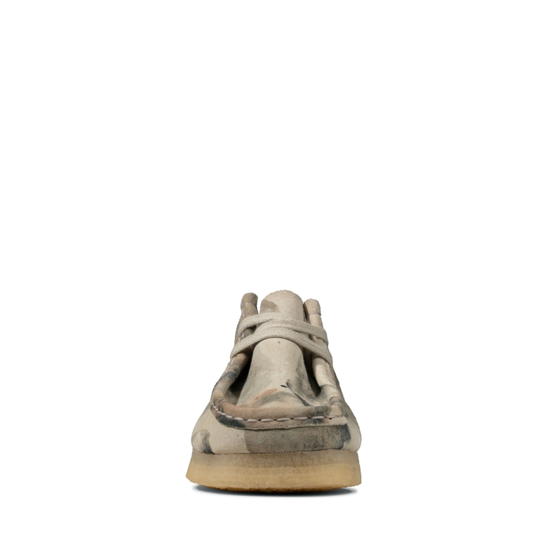 Wallabee Clarks Aus Weißer Camo