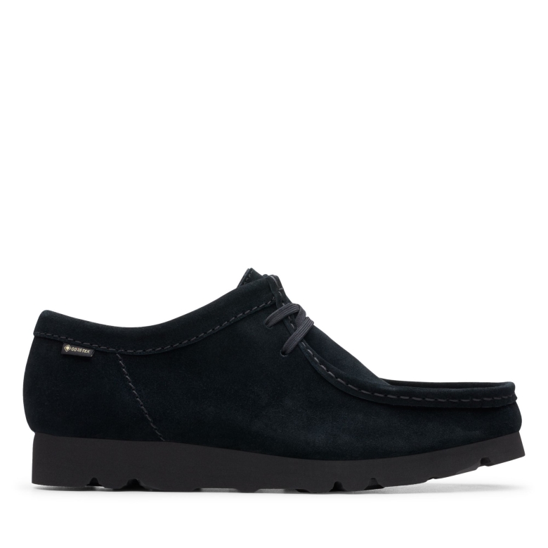 Clarks Wallabee Gtx Schwarzes Wildleder