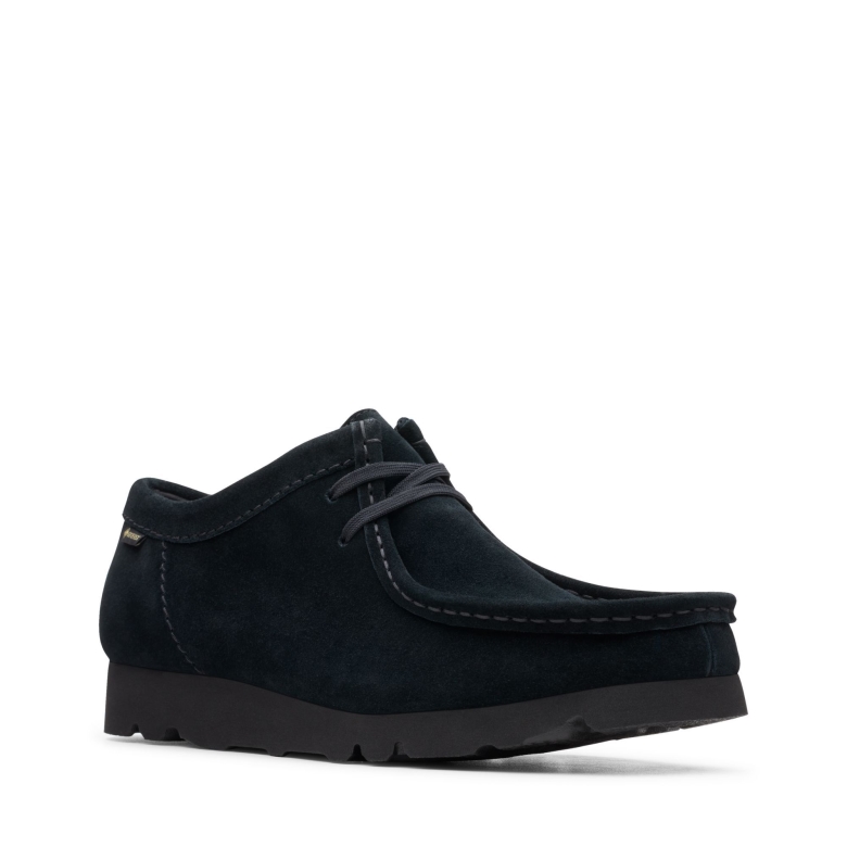 Clarks Wallabee Gtx Schwarzes Wildleder