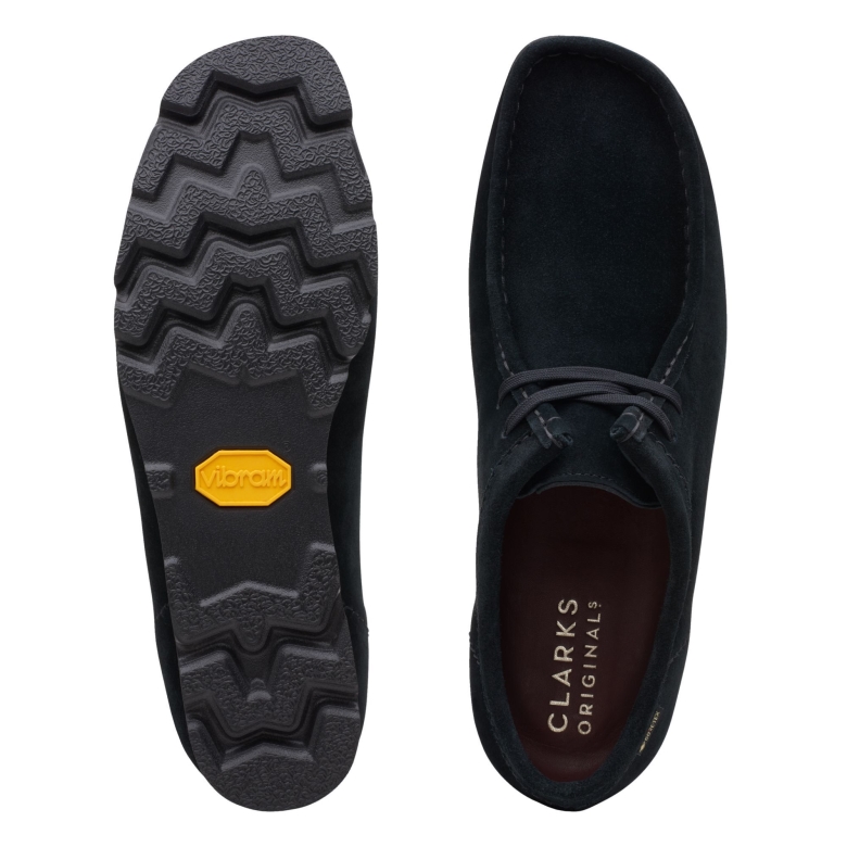 Clarks Wallabee Gtx Schwarzes Wildleder