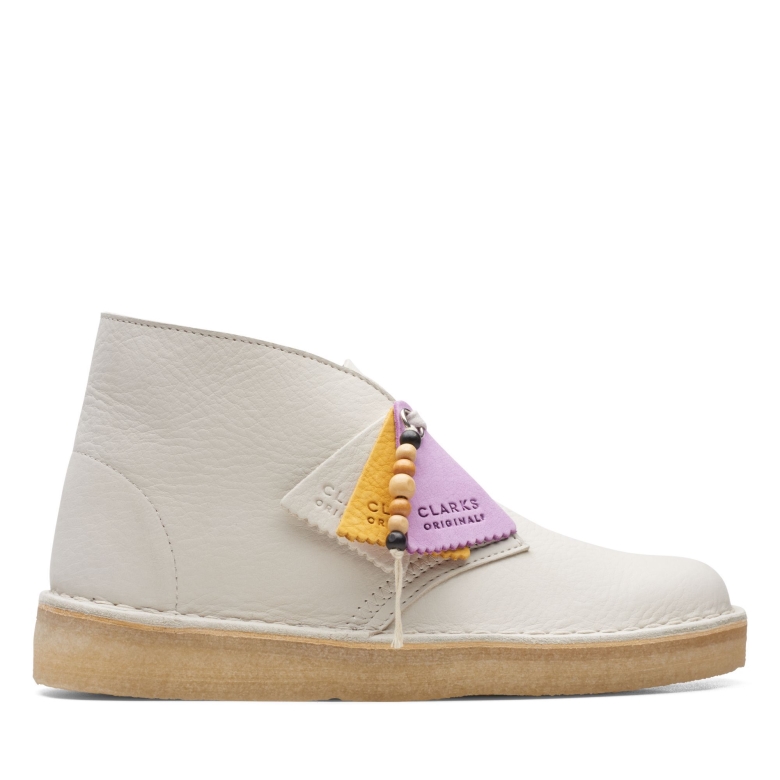 Weiß Nubuk Clarks Wüstenkohle