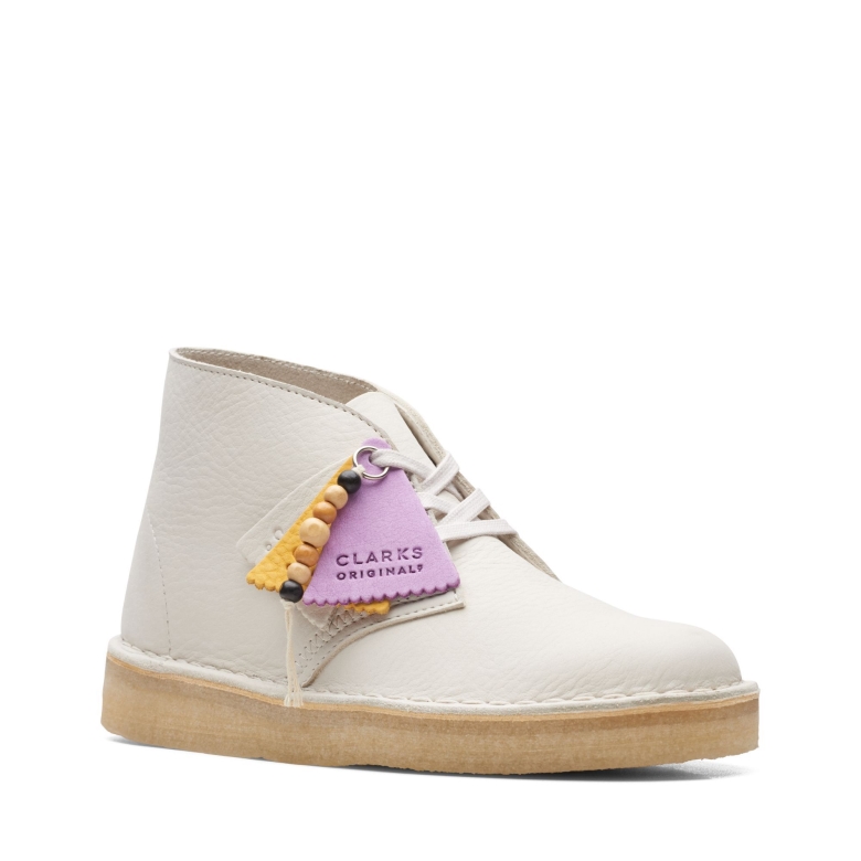 Weiß Nubuk Clarks Wüstenkohle