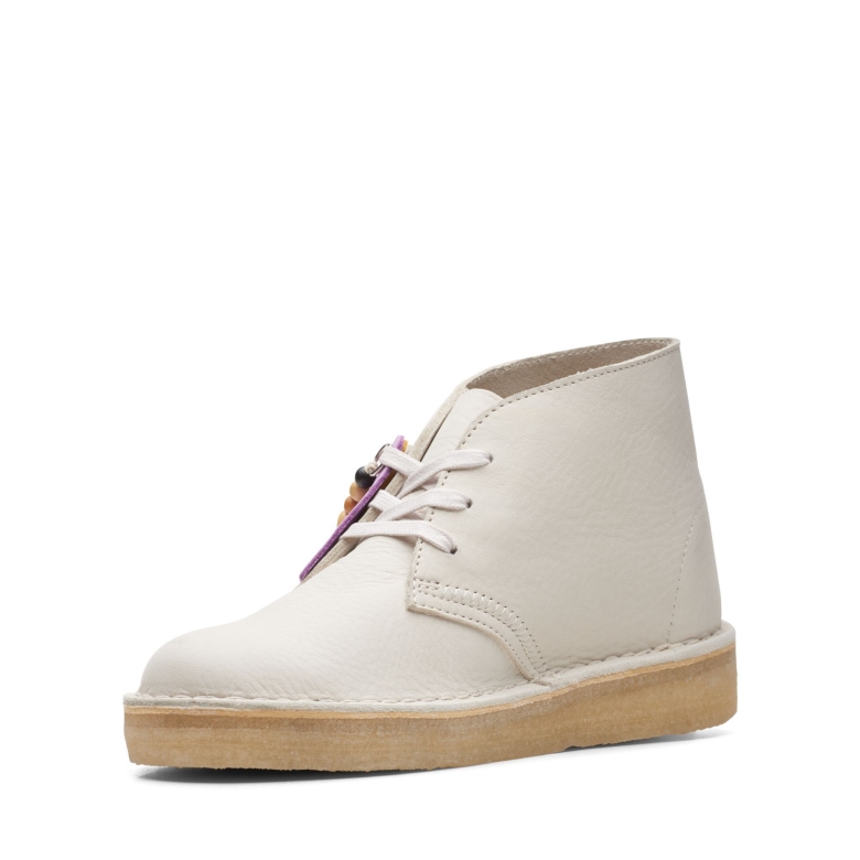 Weiß Nubuk Clarks Wüstenkohle