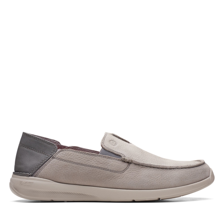 Clarks Overstep Hellgrauer Noppen