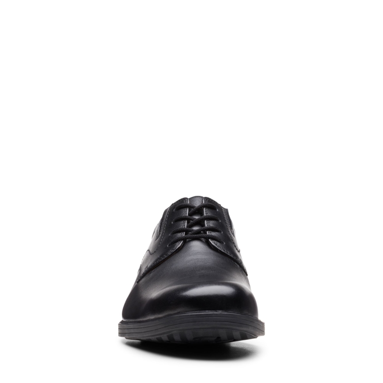Schwarzes Leder Whiddon Plain Clarks