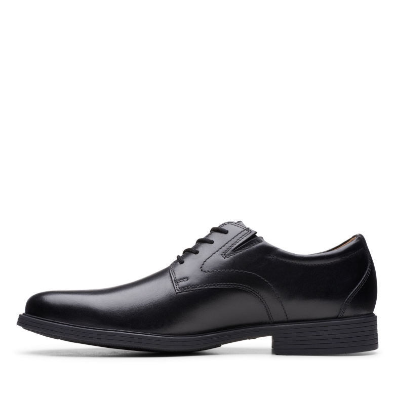 Schwarzes Leder Whiddon Plain Clarks