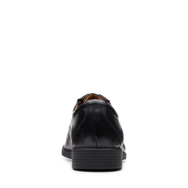 Schwarzes Leder Whiddon Plain Clarks