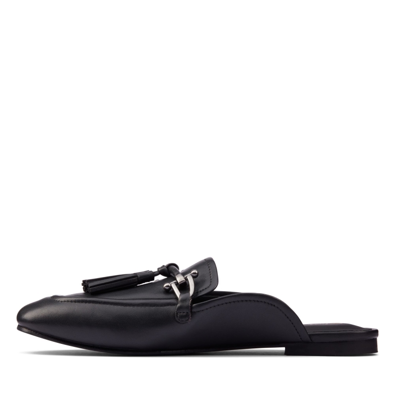Clarks Schwarzes Leder Pure 2 Trimmen