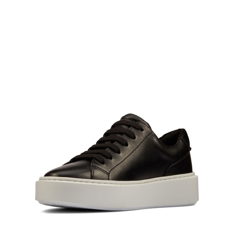 Hero Lite Lace Clarks Schwarzes Leder