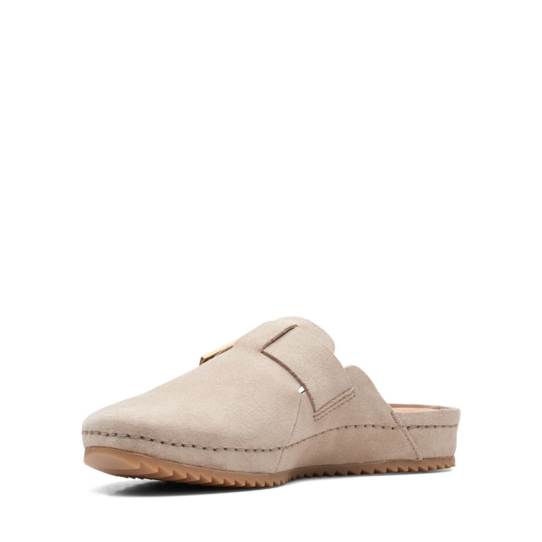 Clarks Brookleigh Mule Sand Wildleder
