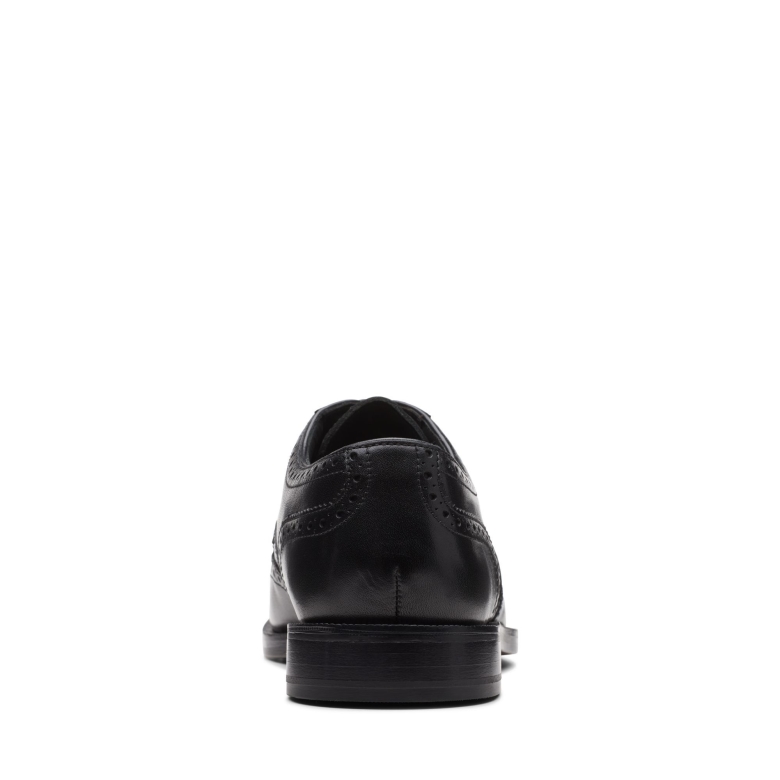 Clarks Craftdean Wing Schwarzes Leder