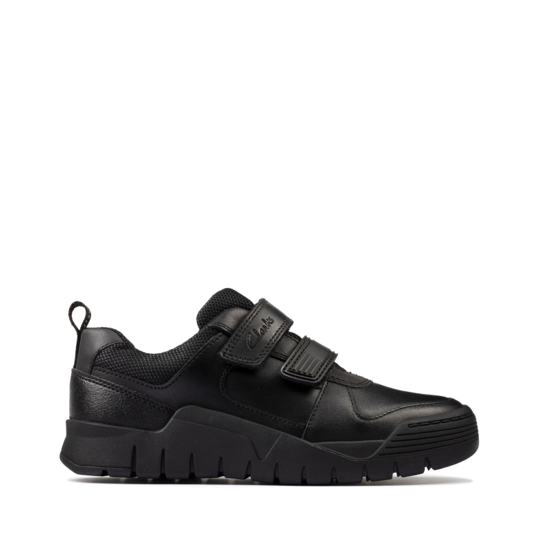 Clarks Scooter Speed K Schwarzes Leder