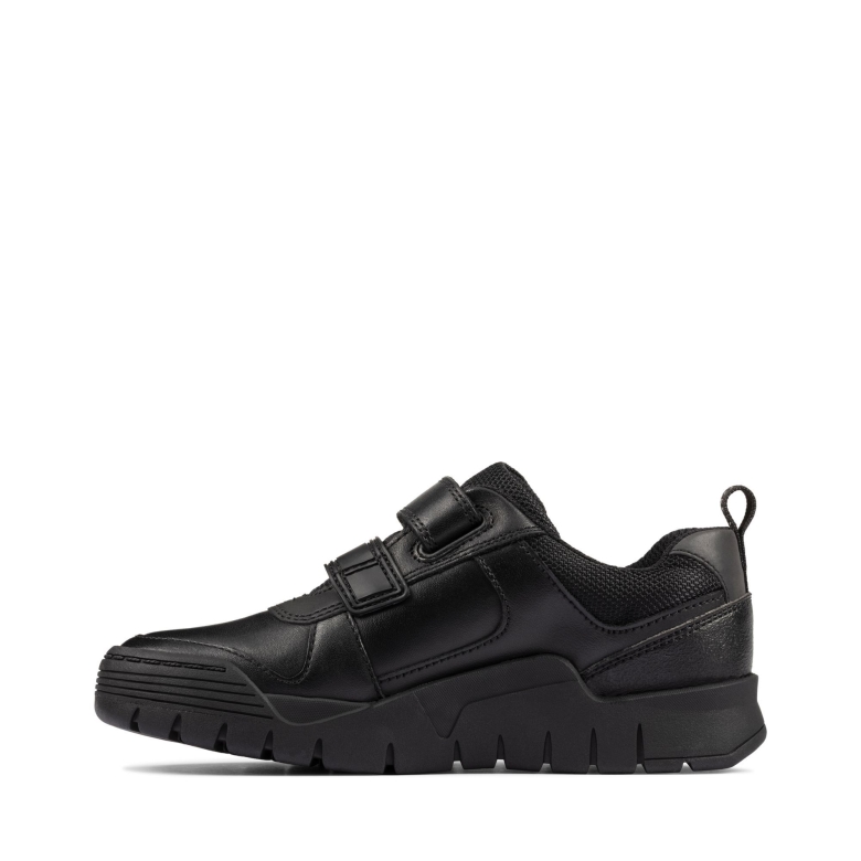 Clarks Scooter Speed K Schwarzes Leder