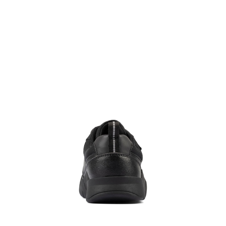 Clarks Scooter Speed K Schwarzes Leder