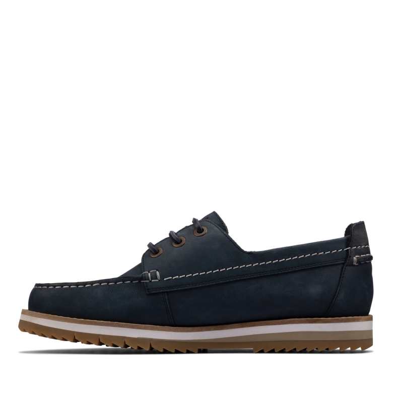 Clarks Marineblaue Nubuk-durston-spitze