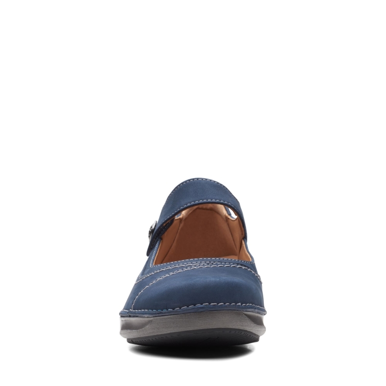 Appley Walk Clarks Marineblaues Nubukleder