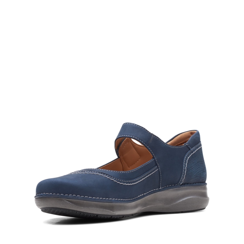 Appley Walk Clarks Marineblaues Nubukleder