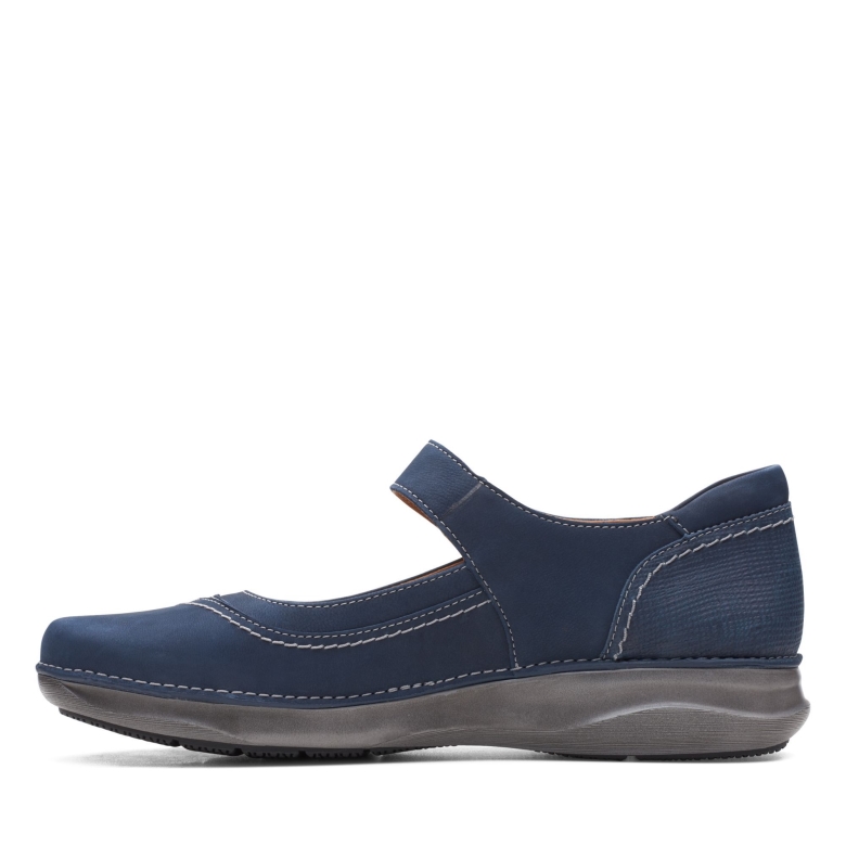 Appley Walk Clarks Marineblaues Nubukleder