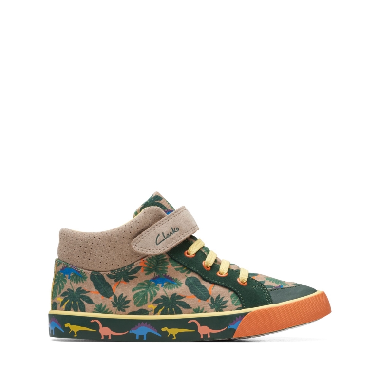 Khaki Interesse Clarks Foxing Hop K