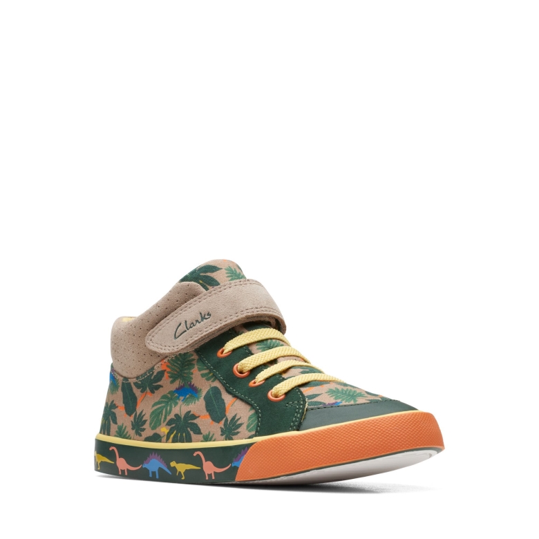 Khaki Interesse Clarks Foxing Hop K