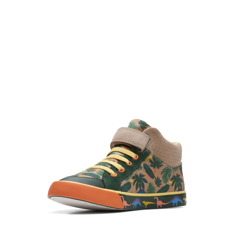 Khaki Interesse Clarks Foxing Hop K