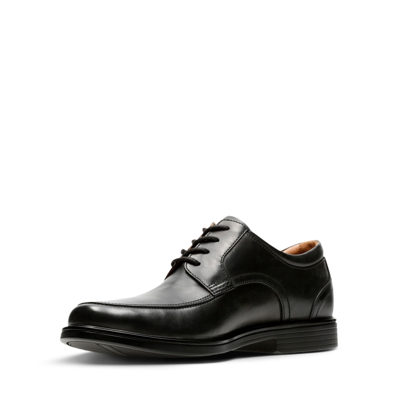 Un Aldric Park Clarks Schwarzes Leder