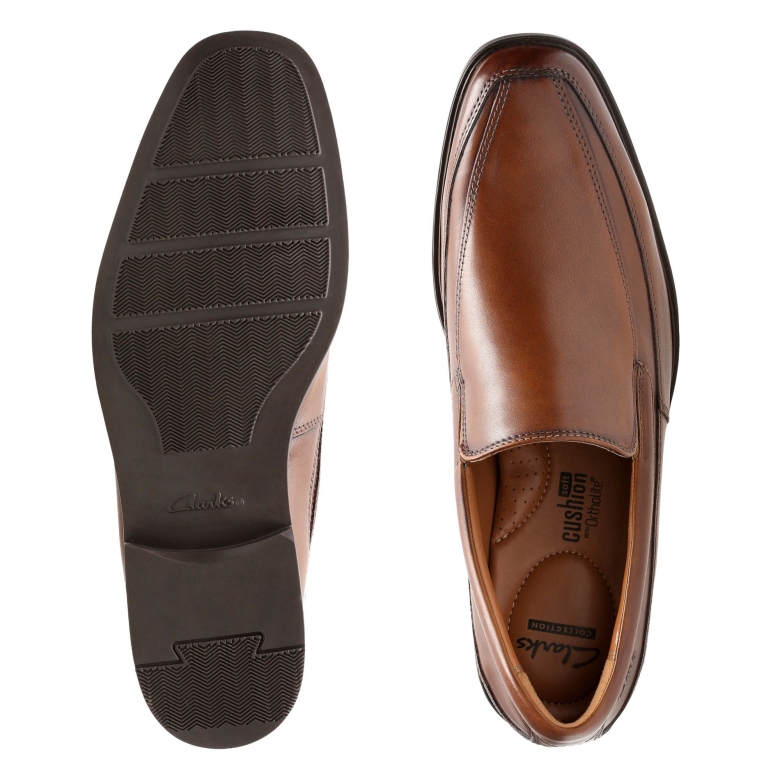 Tilden Free Clarks Dunkelbraunes Leder