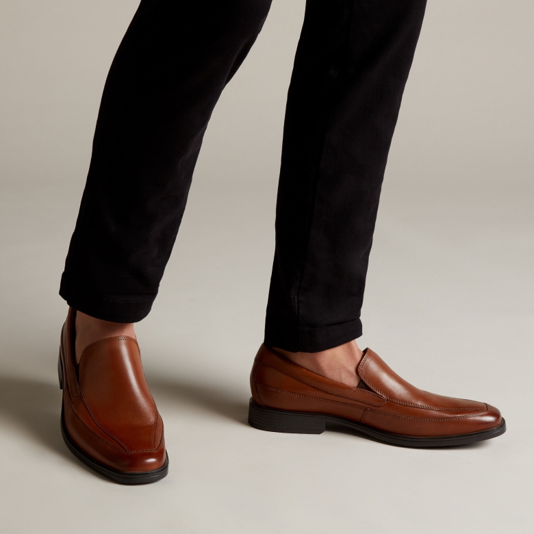 Tilden Free Clarks Dunkelbraunes Leder